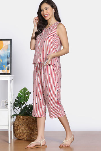 Buy Zivame 2 Mile Fashion Capri Set - Antique White
